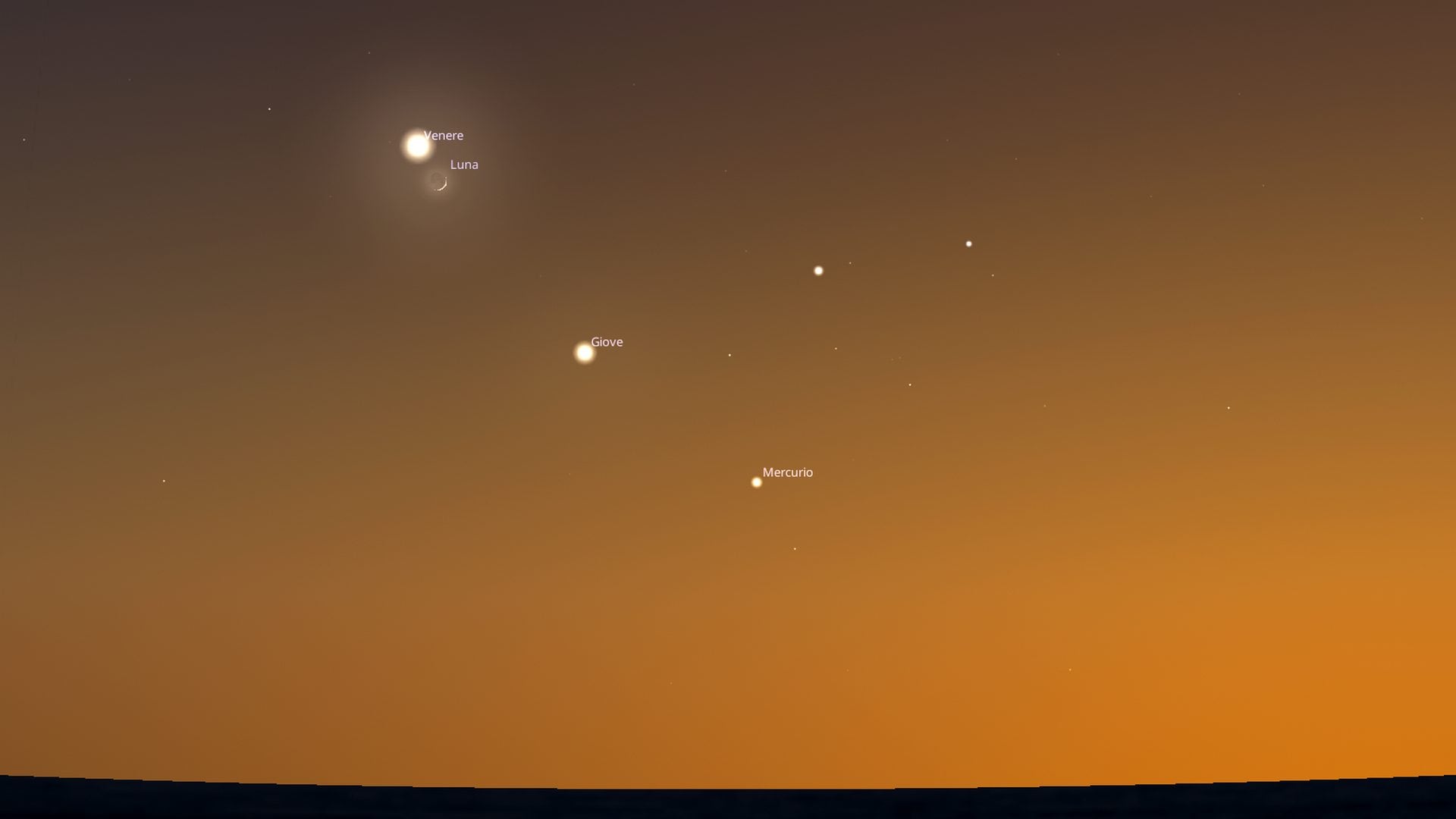 Oggi 17 giugno magnifico bacio della Luna a Venere con allineamento: a che ora vederlo a occhio nudo e in diretta