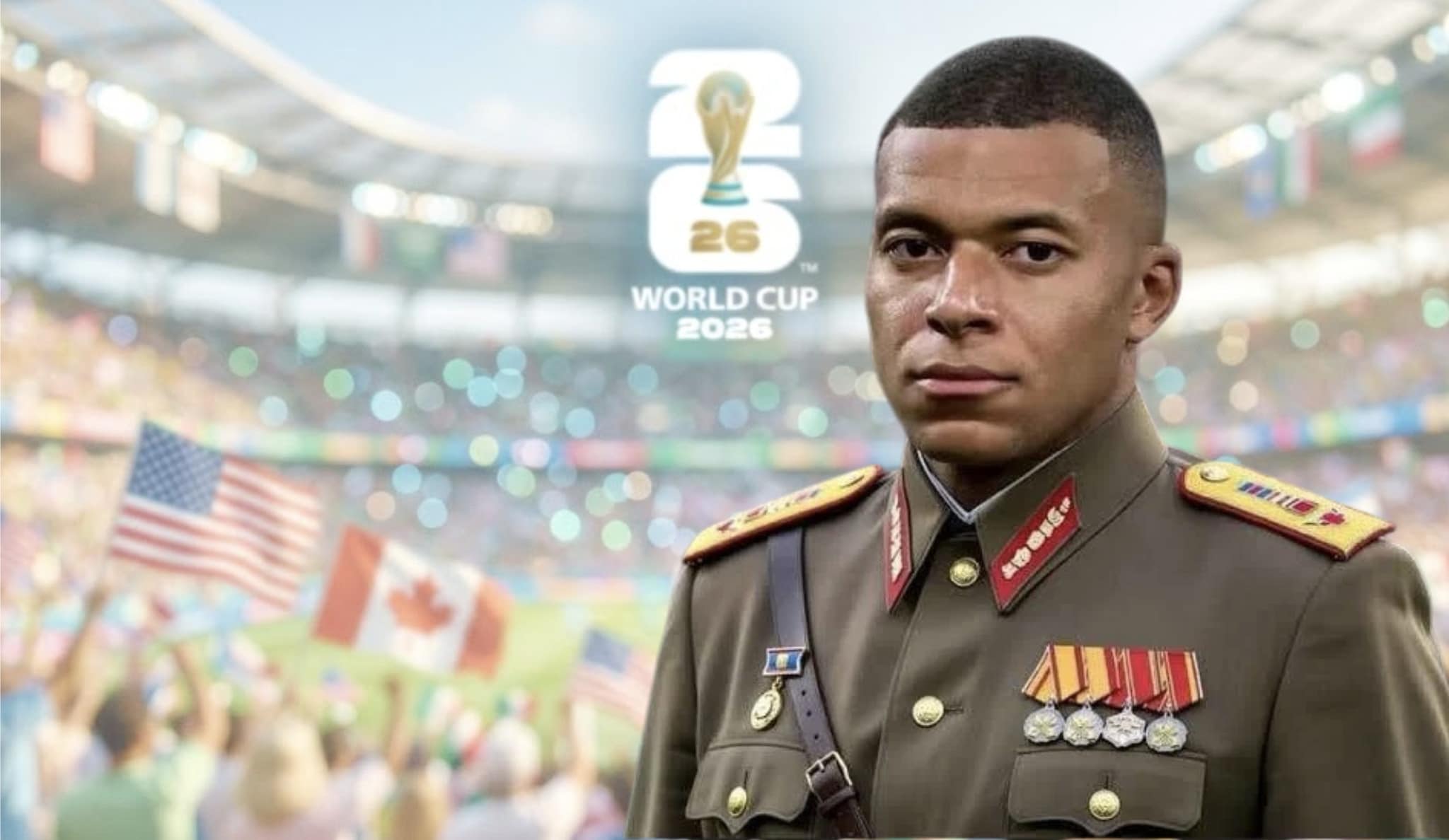 Mbappé ormai è un dittatore: ai Mondiali il meme con il suo volto in divisa è ovunque