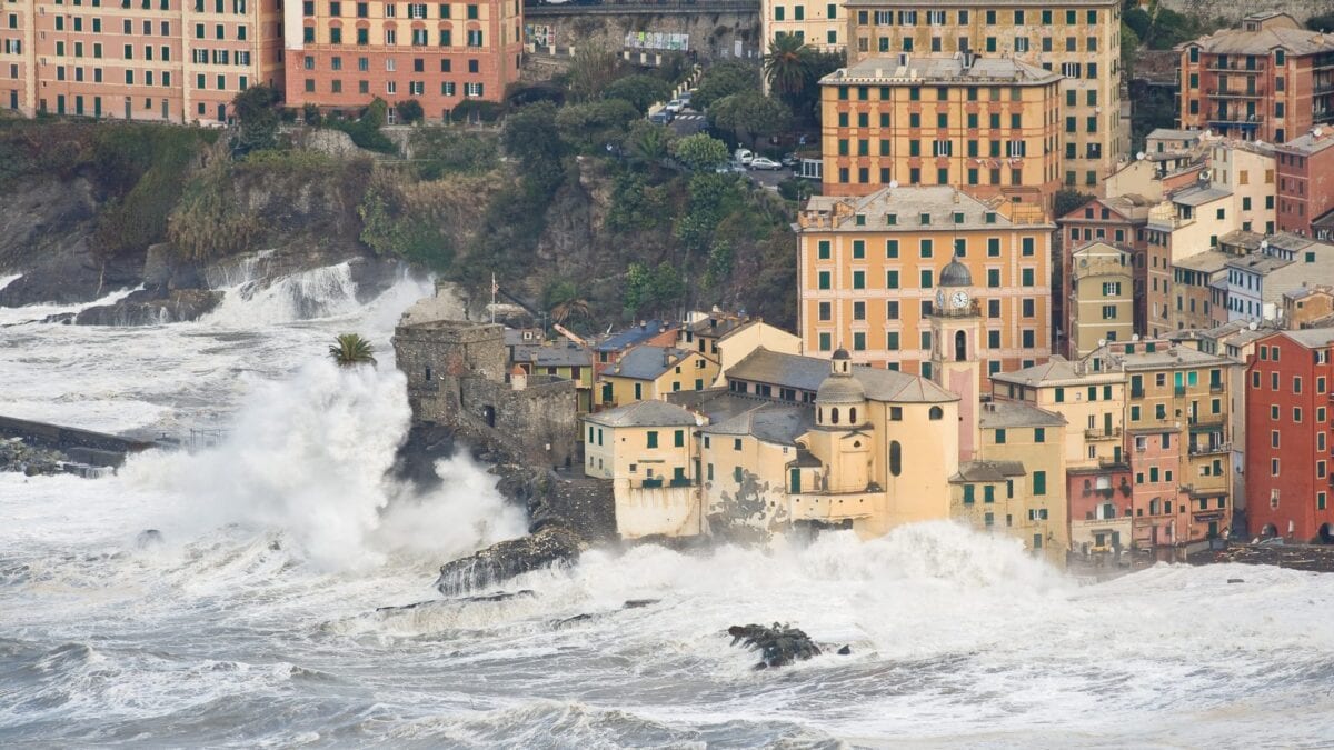 Forte mareggiata a Camogli. Credit: Getty