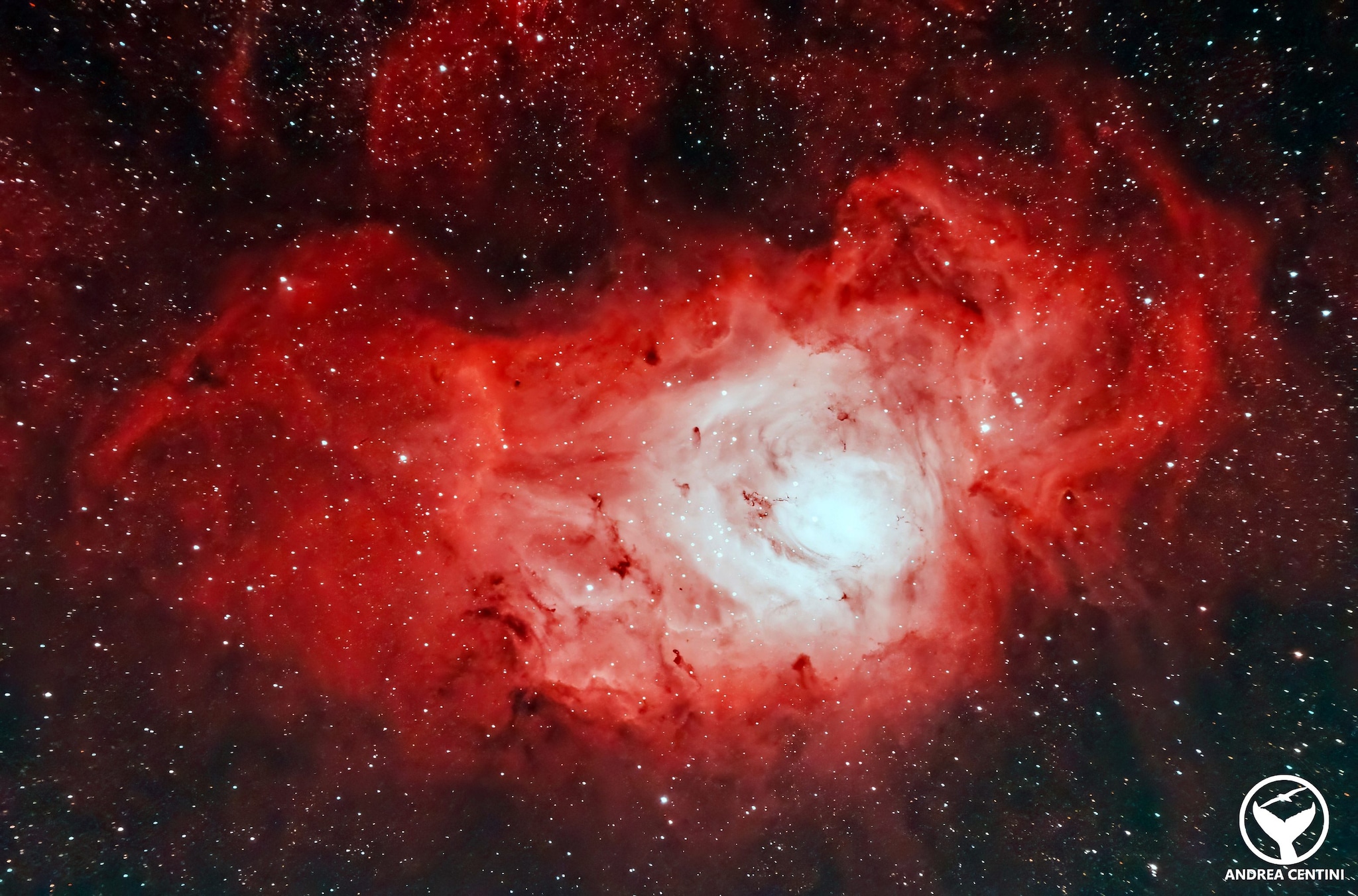 La Nebulosa Laguna fotografata nel cielo dei Castelli Romani. Credit: Andrea Centini