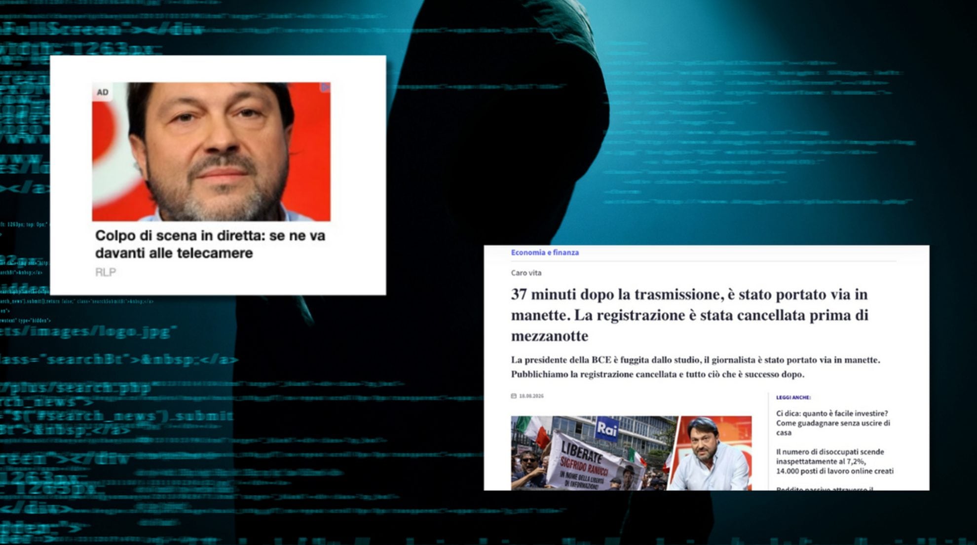 Nuova truffa online con il volto di Ranucci dopo il caso Lavitola: dietro c'è un falso sito di e-commerce