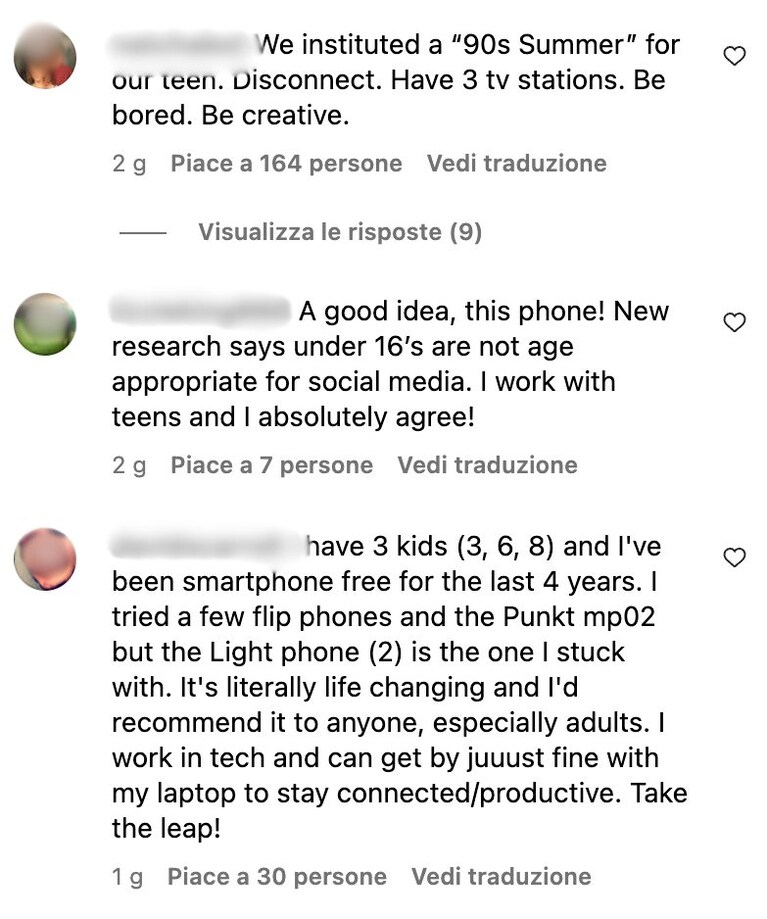 commenti del web