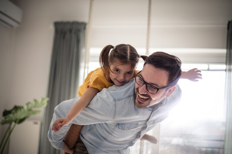 papà e bimba