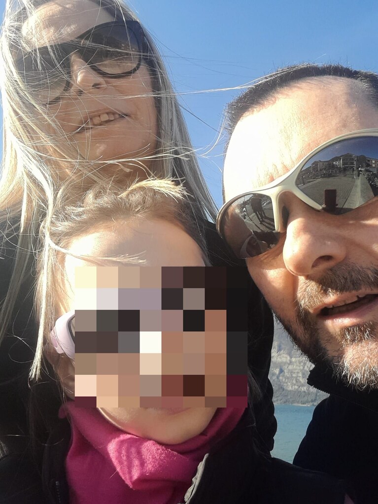Lionello, Orietta e loro figlia.