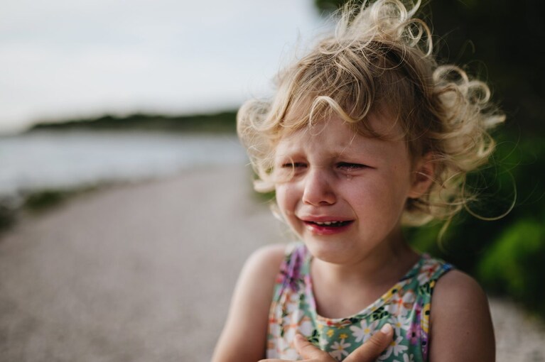 bimbo si perde in spiaggia