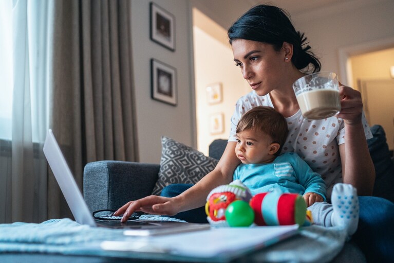 mamma e lavoratrice