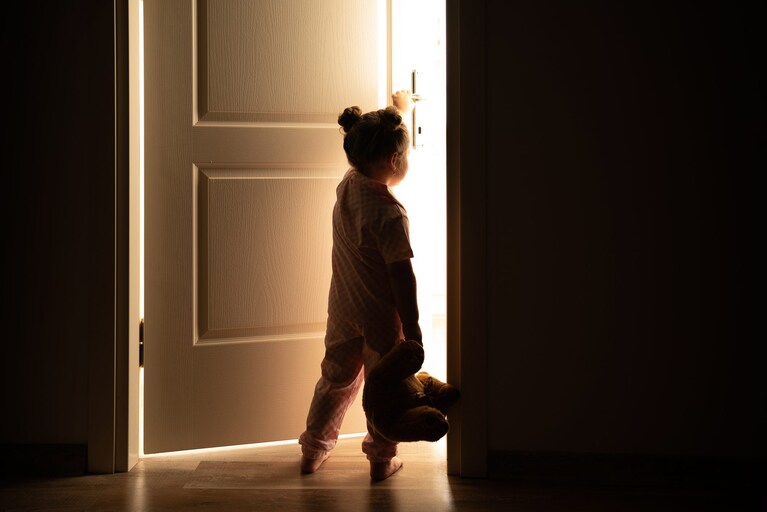 bimba non riesce a dormire