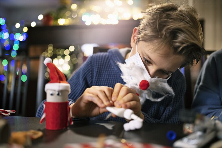 mascherina di Babbo Natale