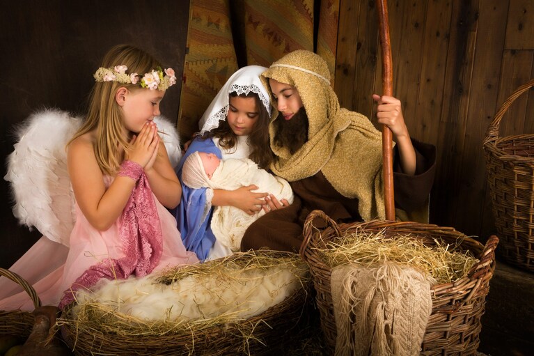bimbi recita di natale