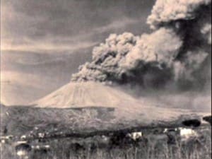 Il Vesuvio in una immagine dell’eruzione del 1944