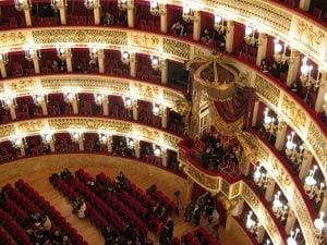 Interno del Teatro San Carlo di Napoli