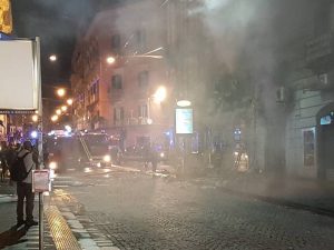La bomba esplosa qualche mese fa in via Toledo