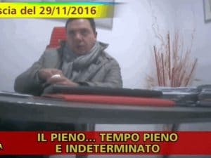 Rory Oliviero nel filmato di Striscia la Notizia