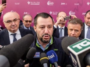 Matteo Salvini, vice–premier e ministro degli interni.