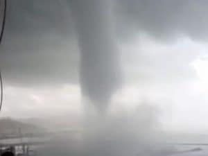 Tromba d’aria su Salerno