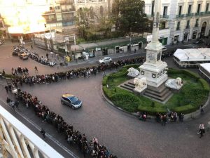 Ressa per Cliomakeup a Napoli, in via Calabritto (foto Enzo Agliardi)