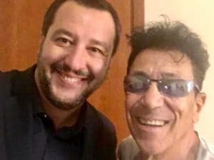 Matteo Salvini ed Edo Bennato