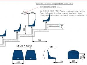 I nuovi sediolini dello stadio San Paolo