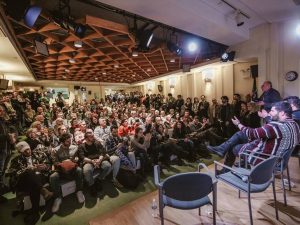 Salvatore Esposito alla New York University (Foto: Facebook/Ribalta)