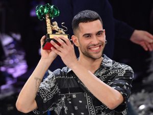 Mahmood, il vincitore della 69esima edizione di San Remo, con la canzone "Soldi"