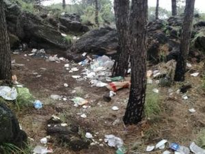 La Pineta di Ercolano, ridotta a discarica all'aperto dopo le "gite fuori porta" di Pasquetta.