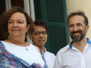 Alfredo Petrosino (a destra), con Lisa Jackson.