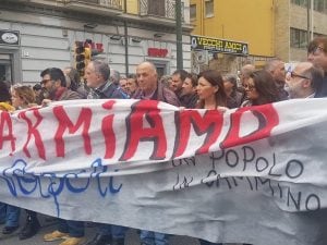 Manifestazione Disarmiamo Napoli – foto Facebook