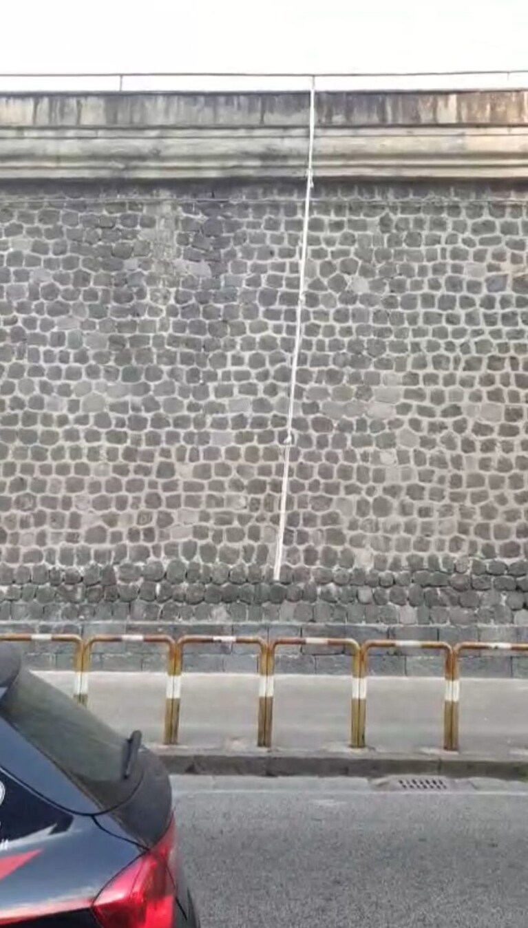 Una foto del lenzuolo utilizzato per la fuga.