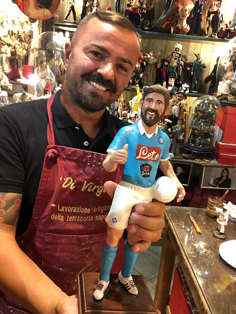 La statuina di Fernando Llorente realizzata da Genny Di Virgilio.