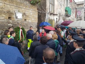 Il Largo intitolato a Salvatore Barbaro nel Rione di via Mare di Ercolano.