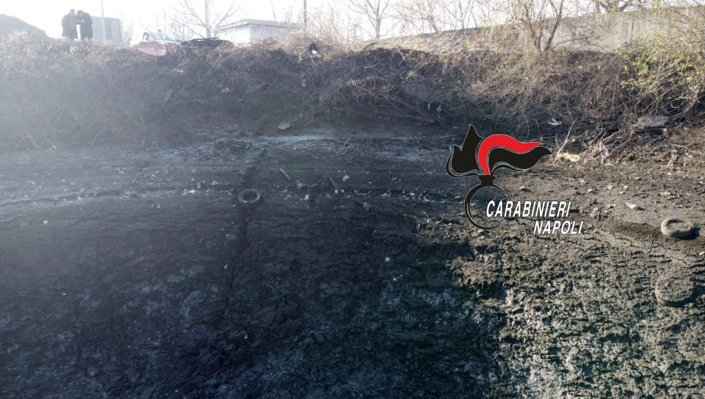 Il bacino sequestrato a Carbonara di Nola dai carabinieri.
