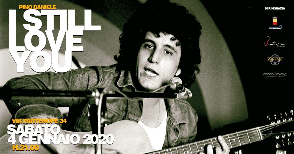 La locandina dell'evento "Pino Daniele I Still Love You".