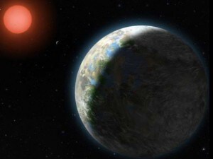 Rappresentazione grafica Gliese 581d.