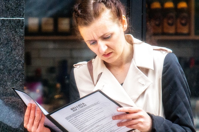 Indecisione al ristorante
