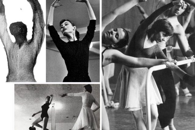 Prima foto in alto a sinistra: il "fantasma" a confronto con una tipica posa da ballo. Le altre foto mostrano corrispondenze con abbigliamento e collana indossati negli anni ’70 dalla istruttrice di danza Maria Vegh. Credit: MetaBunk.