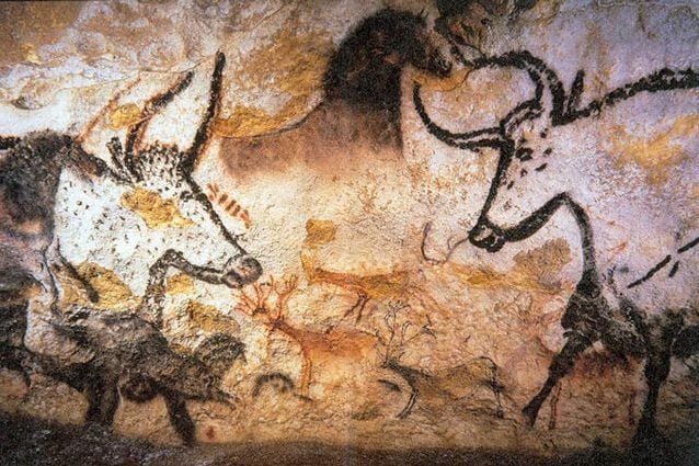 Pittura rupestre dei primi uomini moderni. Credit: Prof saxx