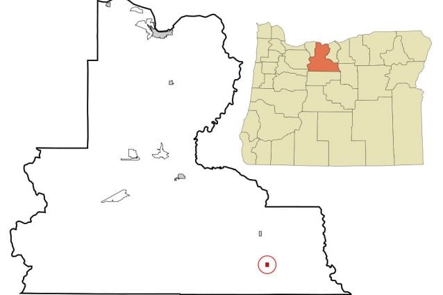 La cittadina di Antelope nella contea The Dalles, Oregon.