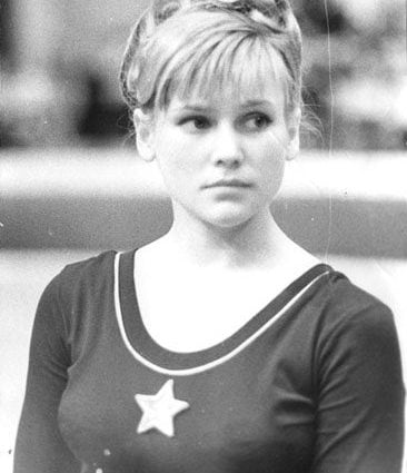 L’atleta russa Olga Olga Karasyova.