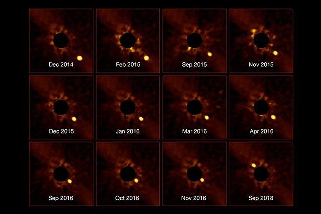 Le straordinarie immagini di un esopianeta che orbita a 63 anni luce dalla Terra