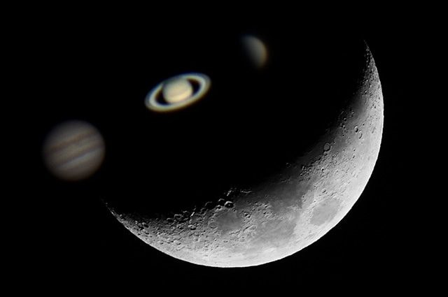 Meraviglioso allineamento astrale tra Venere, Saturno, Luna e Giove: quando e dove vederlo