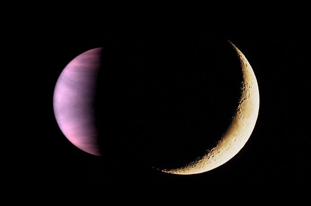 Credit: Venere – Hubble/Luna – Andrea Centini