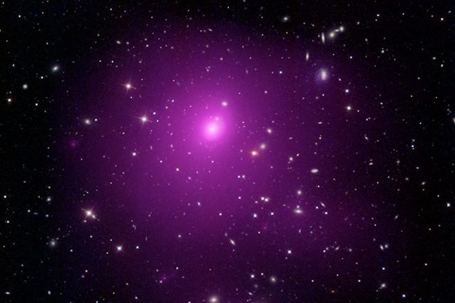 Il gruppo di galassie Abel 85 dove si trova il buco nero Credit: NASA