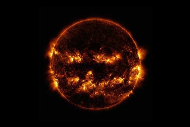 Pumpkin Sun. Credit: NASA/SDO