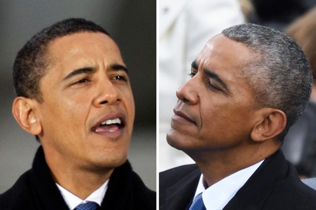 L’ex presidente degli Stati Uniti Barack Obama, prima e dopo il suo mandato. Credit: Università di Harvard