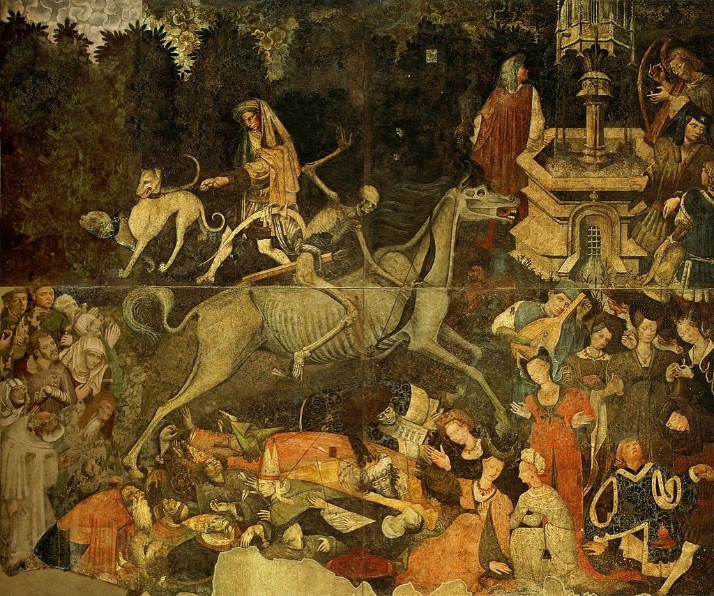 Trionfo della Morte (1446), affresco staccato