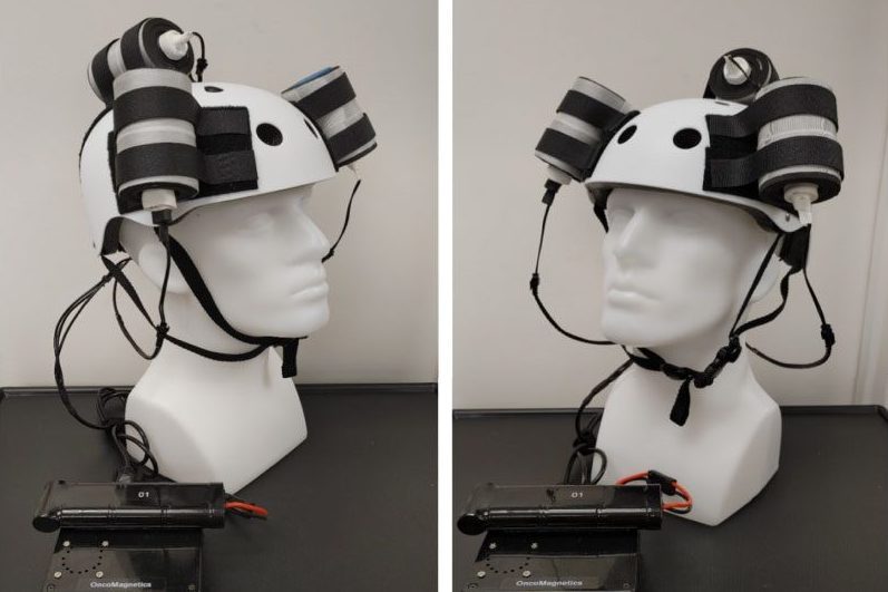 Questo prototipo di casco magnetico riduce il cancro al cervello