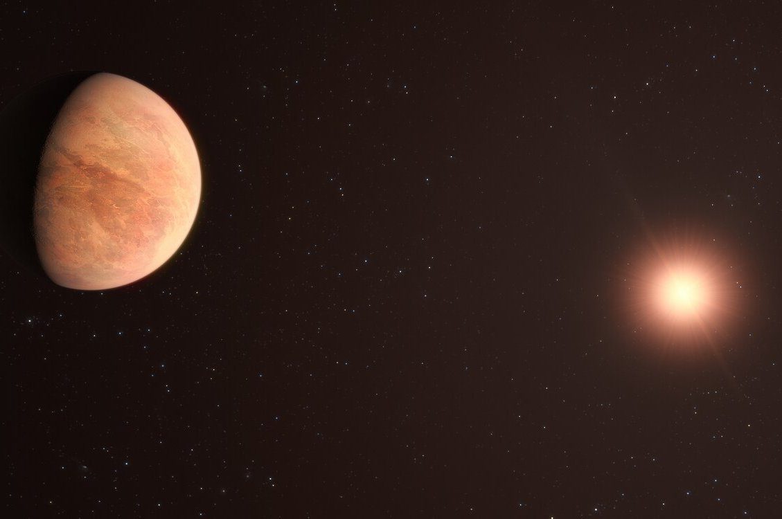 Illustrazione dell’esopianeta L 98–59b, il più "leggero" mai scoperto. Credit: Crediti: ESO/M. Kornmesser