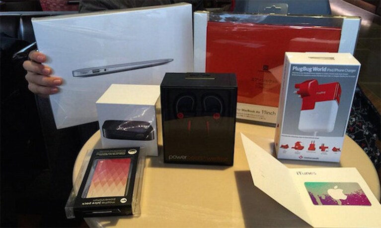Apple borse della fortuna giappone