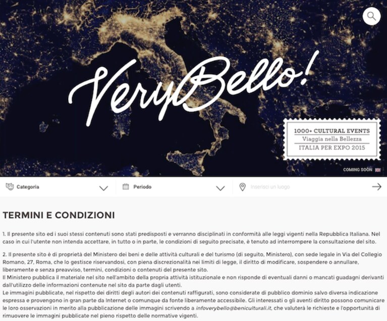 verybello termini generali