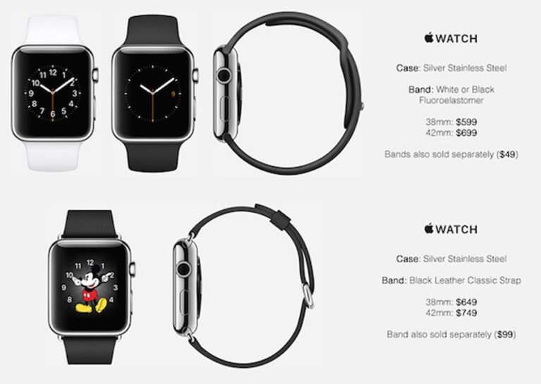apple watch prezzi